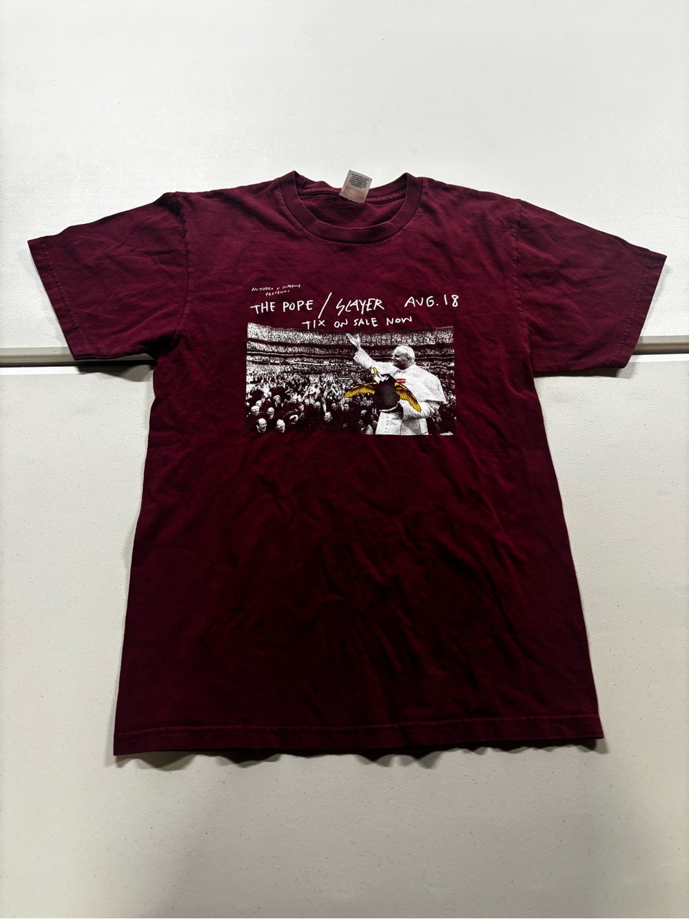 Supreme x Anti-Hero Pope tee